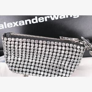 Alexander Wang Heiress Crystal Coin Purse Keychain NWT Box 70424N12M